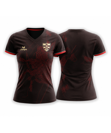 CAMISA DE JOGO LINENSE BORDÔ BABY LOOK